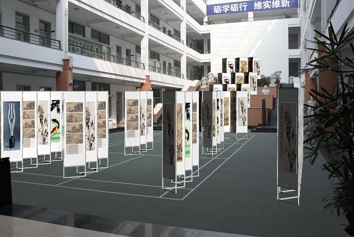 展覽屏風，展覽隔斷，展示分隔墻，展覽折疊屏風 